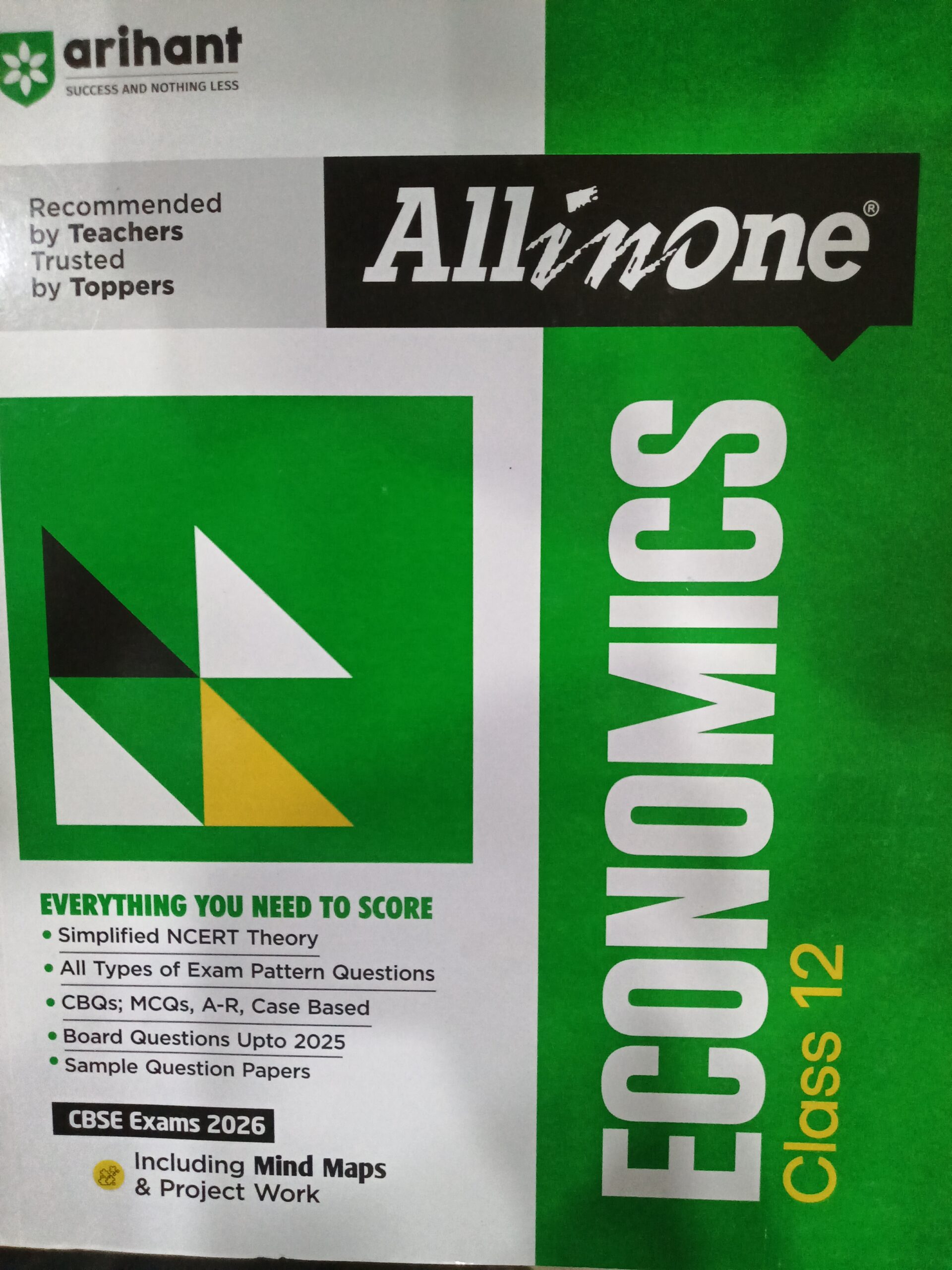 17636454738121733590146885084780 Arihant All in one Economics Class 12th For CBSE Exam 2025-26 - Image 1