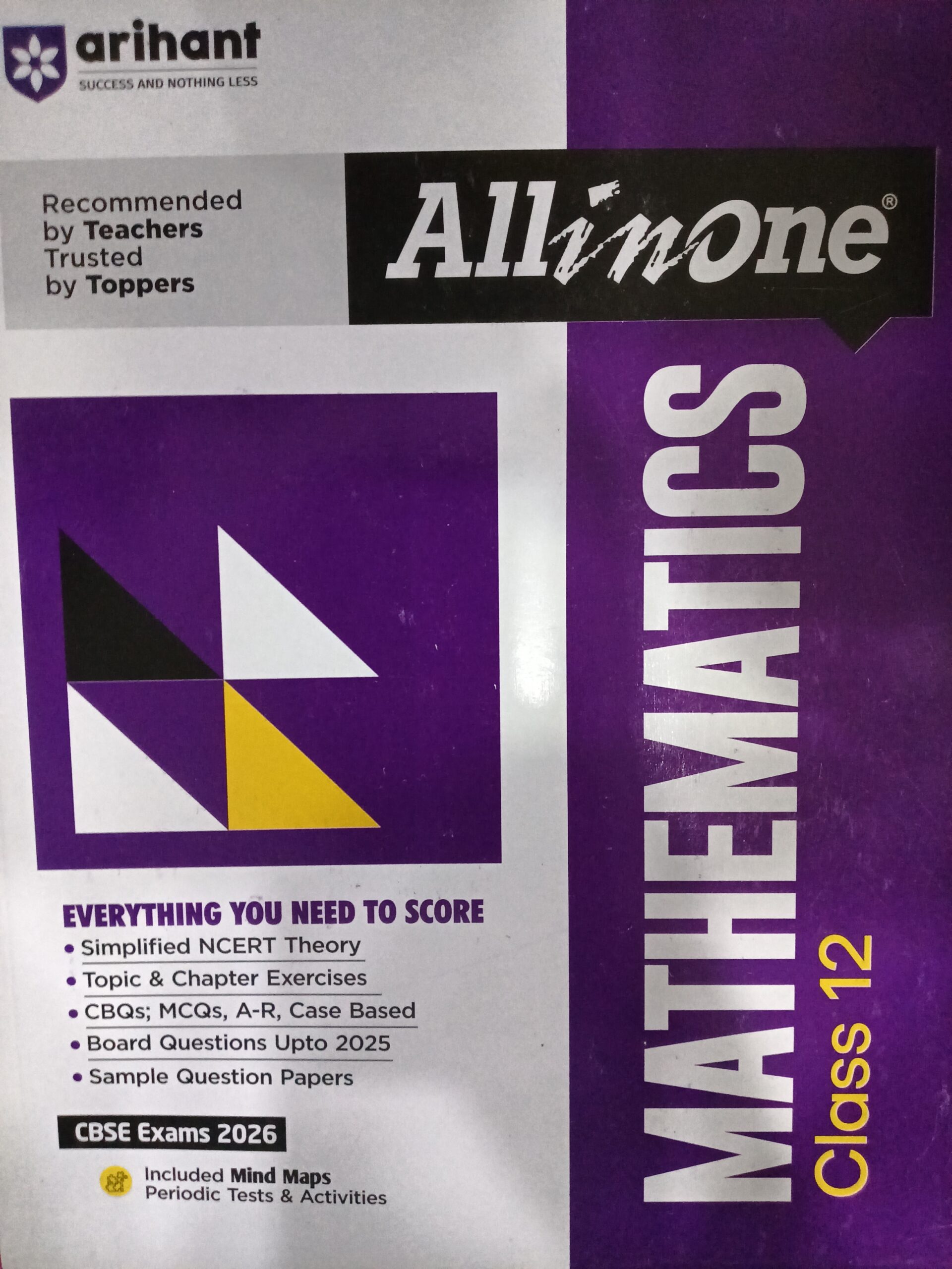 1763646787700272436246661815736 Arihant All in one Mathematics Class 12th For CBSE Exam 2025-26 - Image 1