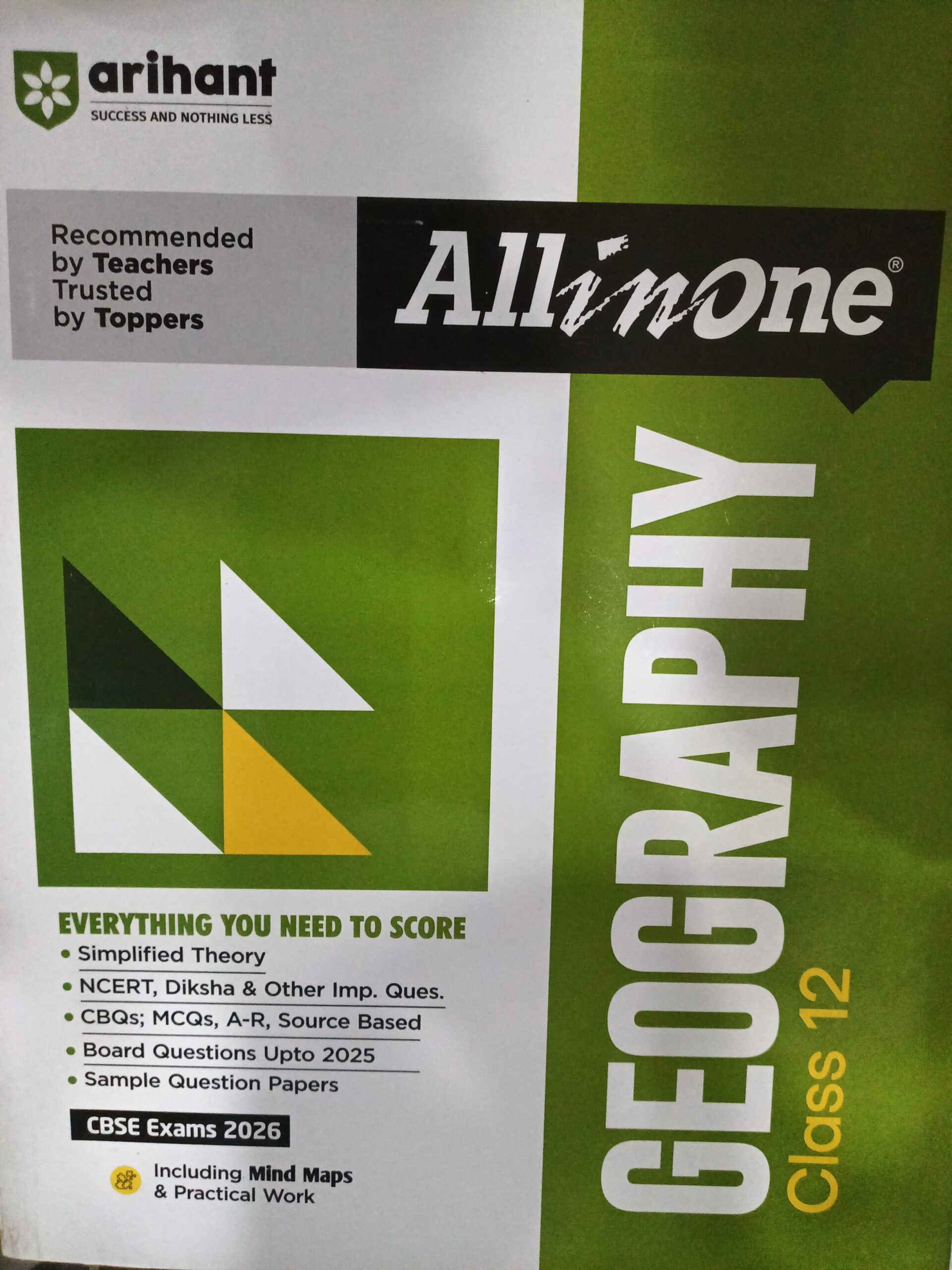 17636473024329143262673332240278 Arihant All in one Geography Class 12th For CBSE Exam 2025-26 - Image 1