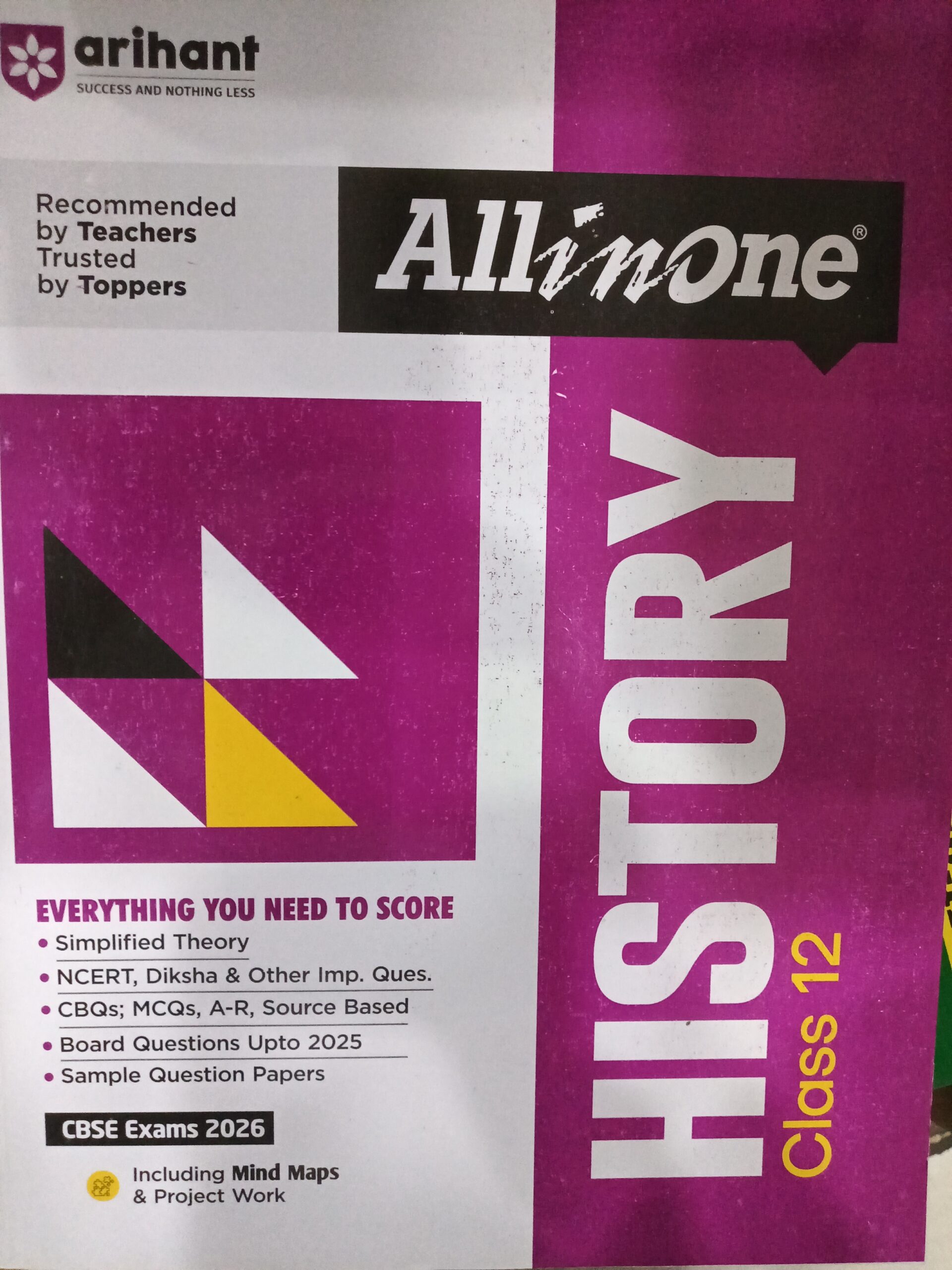 17636478038503652164363944110612 Arihant All in one History Class 12th For CBSE Exam 2025-26 - Image 1