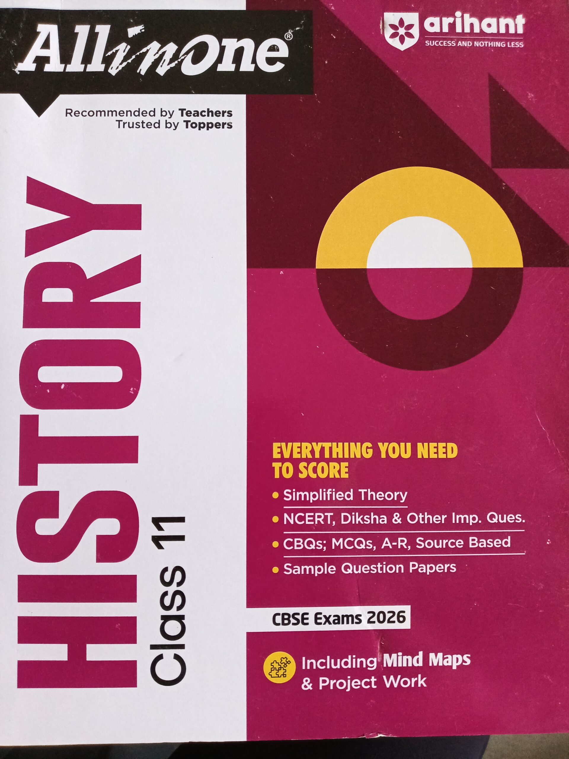 17644107693466015905553381345290 Arihant All in one History Class 11th For CBSE Exam 2025-26 - Image 1