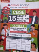 Oswaal Class 10th  English Language &Literature  Sample Paper