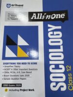 Arihant  All in one Sociology Class 12th For CBSE Exam 2025-26
