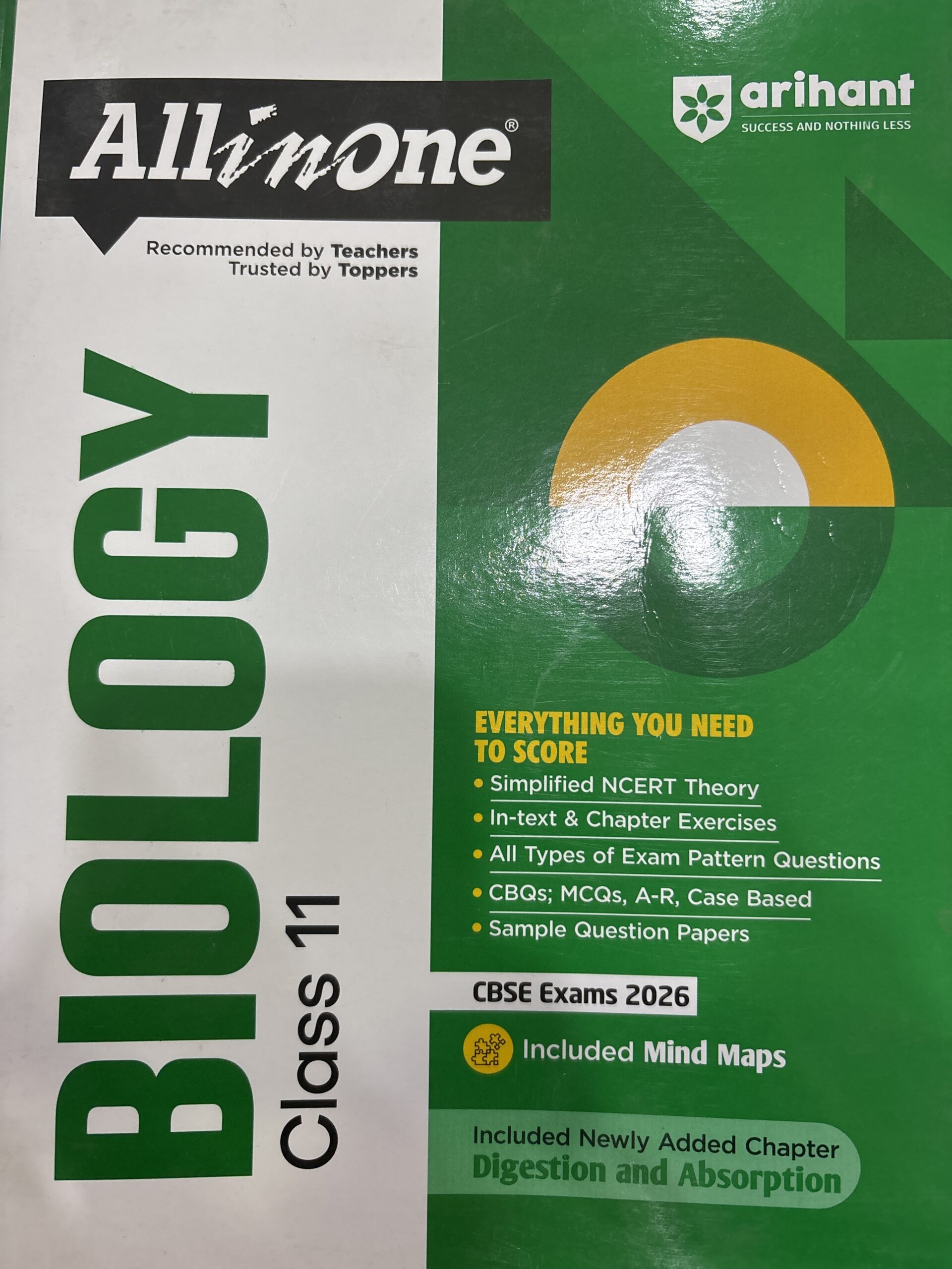 image Arihant All in one Class 11 Biology CBSE Exam for 2025-26 - Image 1